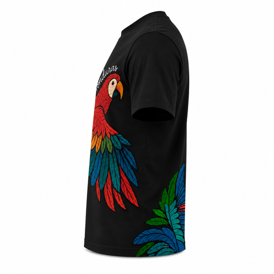 CAMISETA GUACAMAYA NEGRA