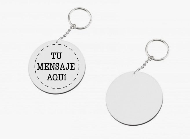 llaveros redondo personalizado