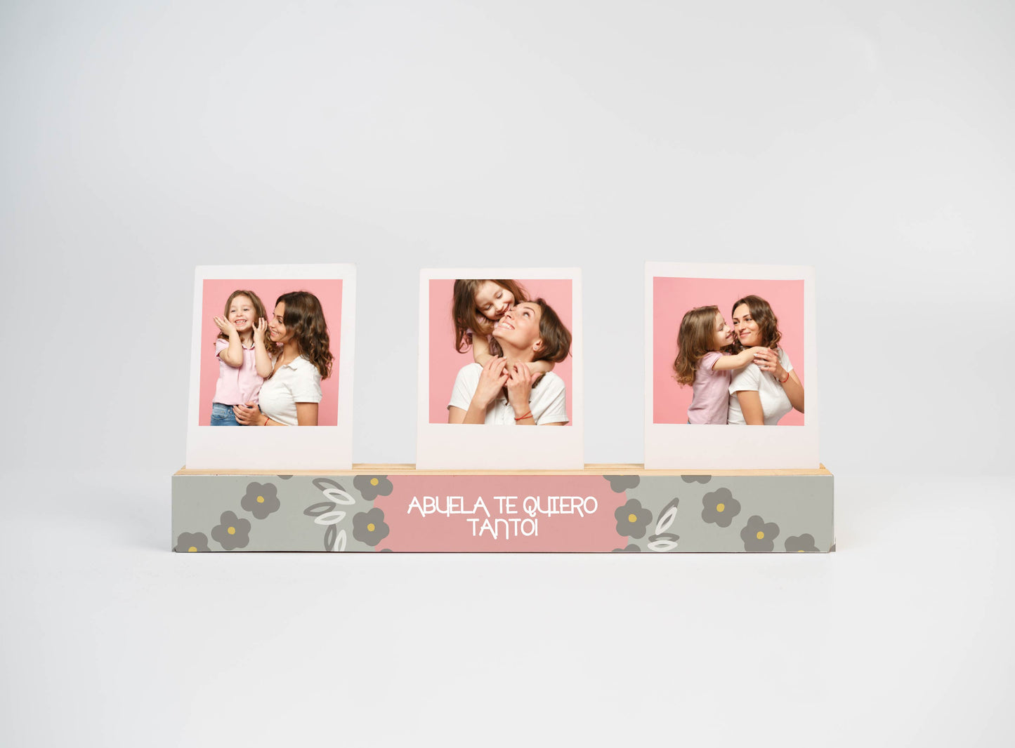 Wood Polaroid Abuela te quiero tanto