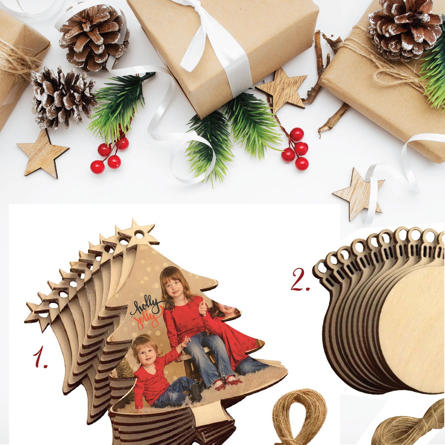 Christmas Wood Ornaments