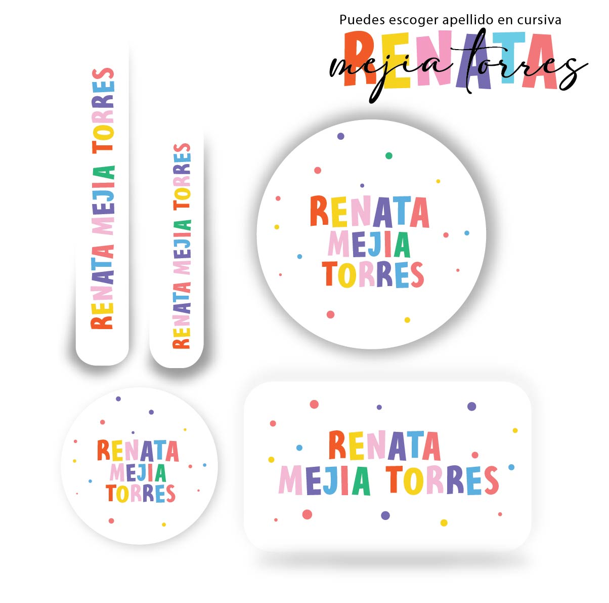 Name tag Letters
