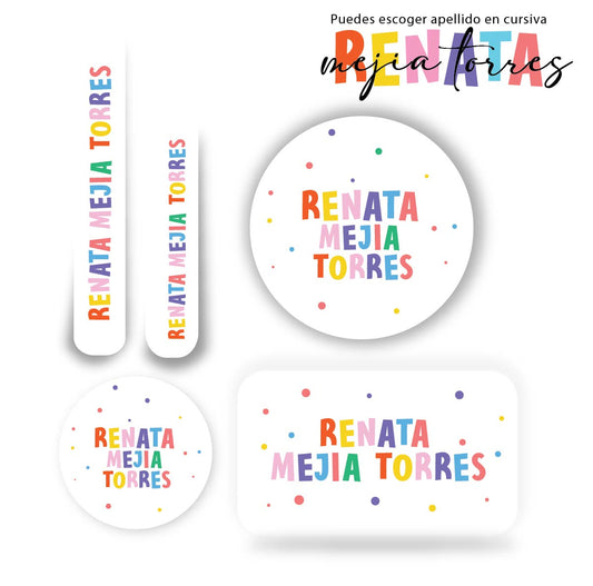 Name tag Letters