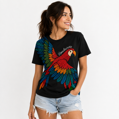 CAMISETA GUACAMAYA NEGRA