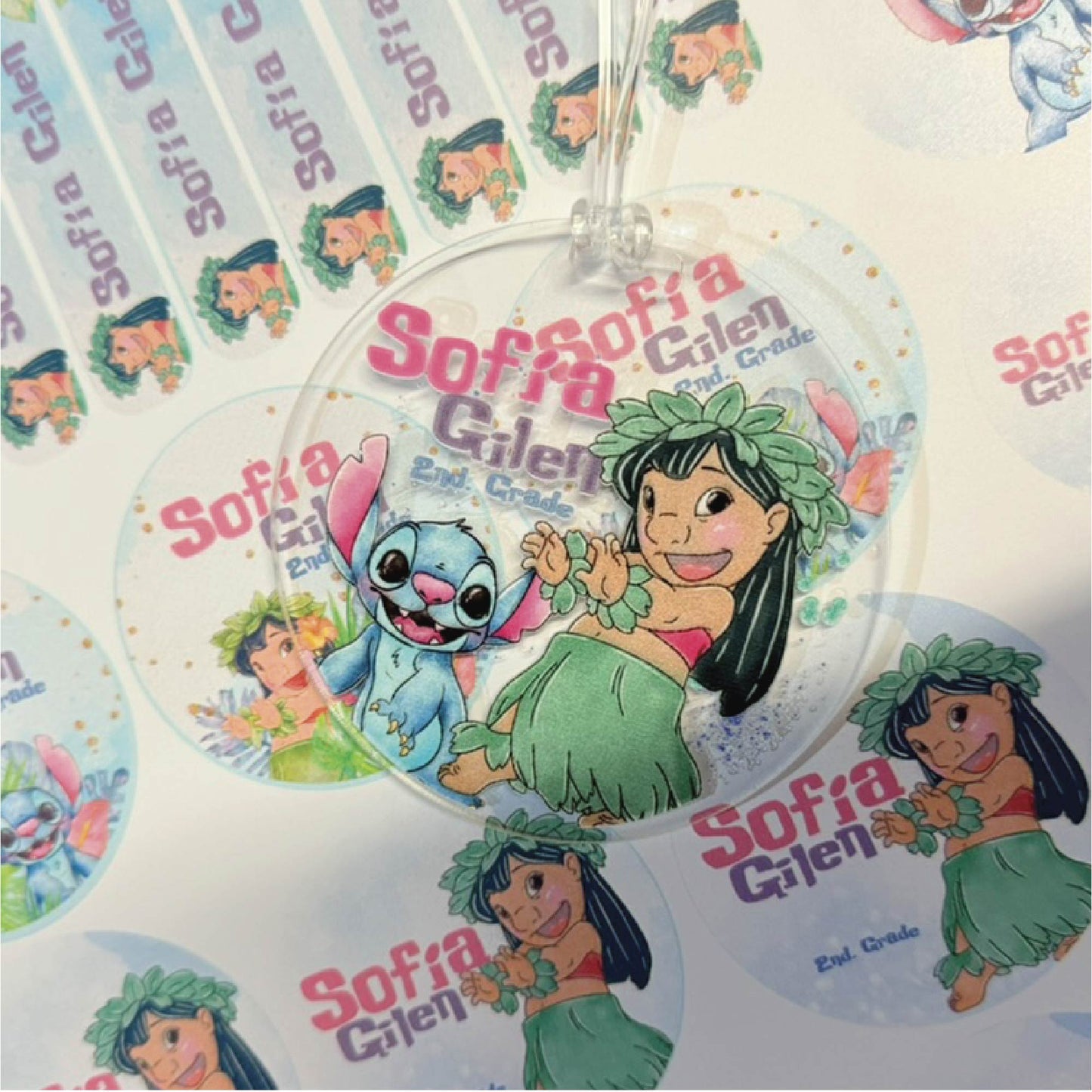 Name tag Niña Arcoíris