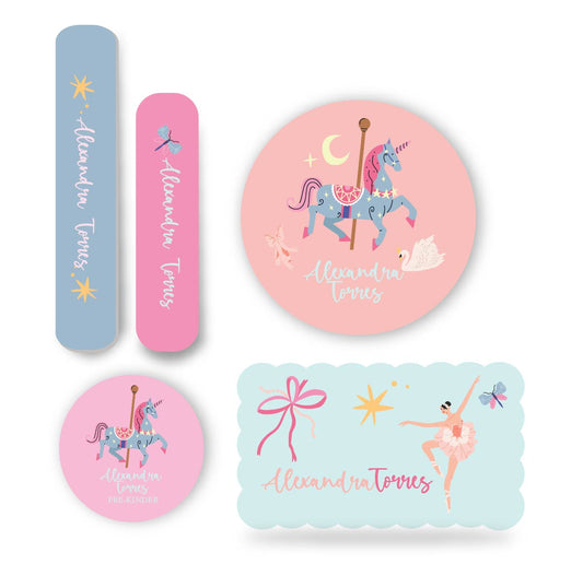 Name tag Niña Unicornio