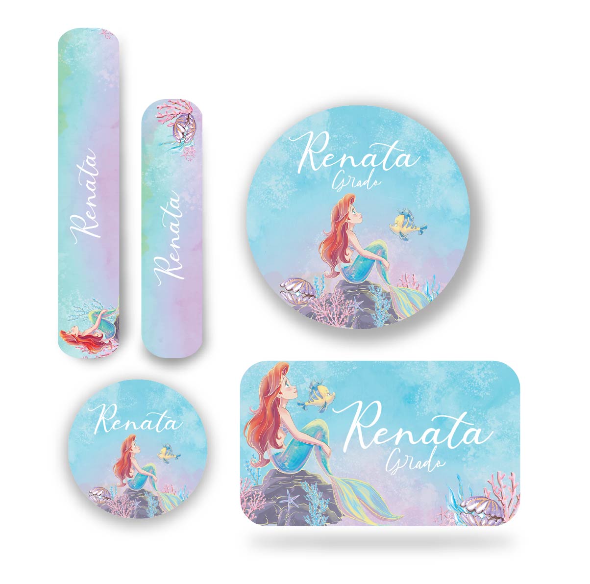 Name tag Niña Sirenita 3