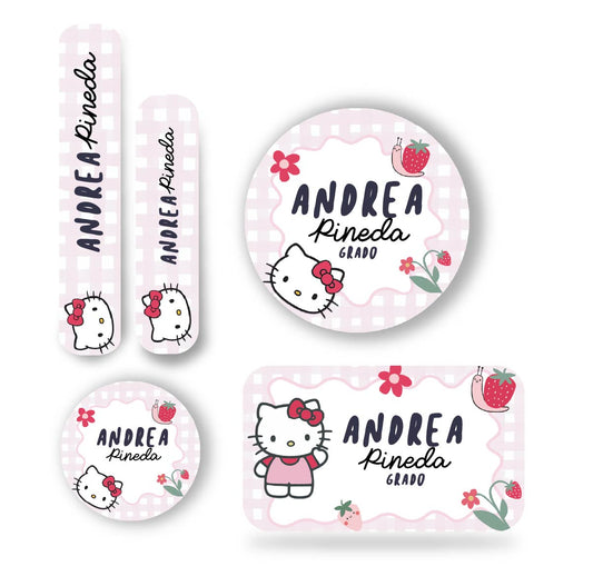 Name tag Niña Hello Kitty 3