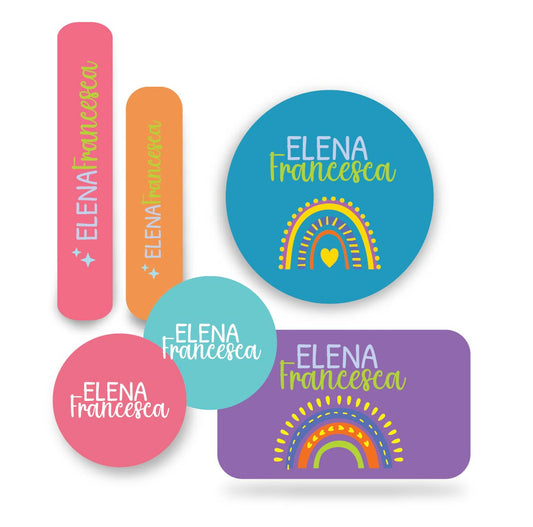 Name tag Niña Arcoíris