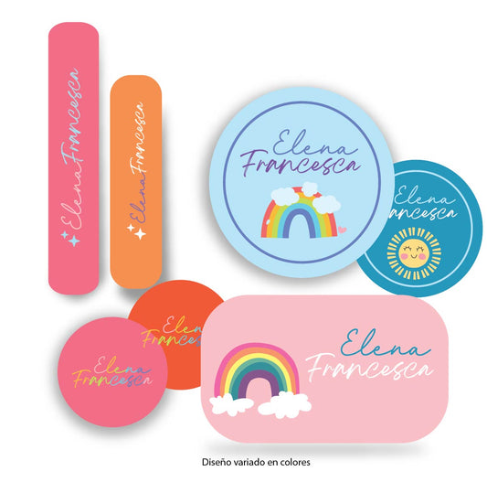 Name tag Niña Arcoíris 2