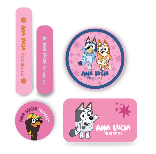 Name tag Niña Bluey