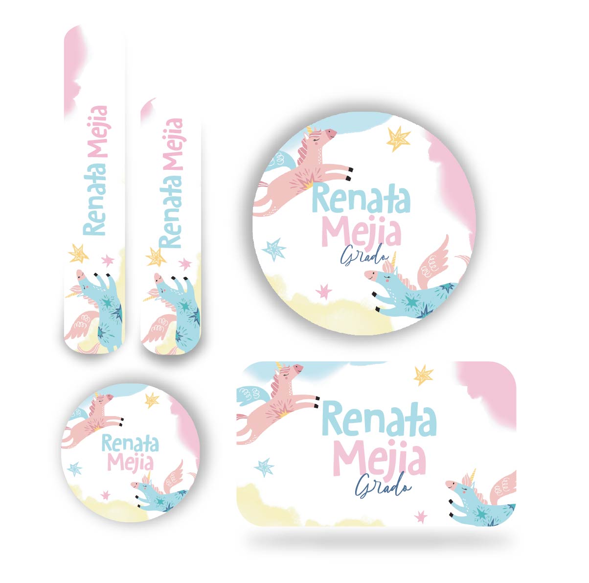 Name tag Niña Unicornio 1