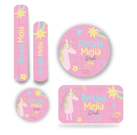 Name tag Niña Unicornio 3