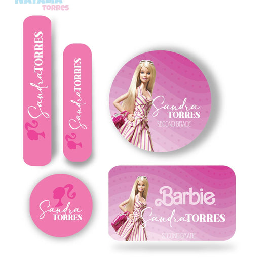 Name tag Niña Barbie 2