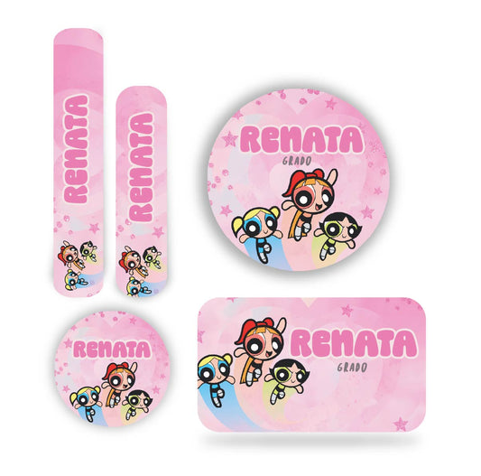 Name tag Niña PowerPuff Girls