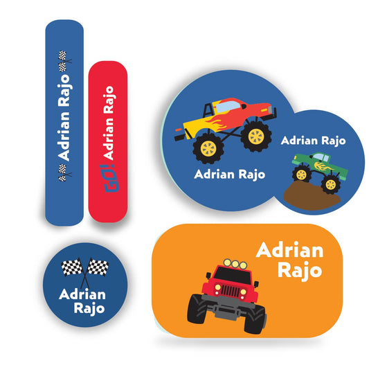 Name tag Niño carro 1