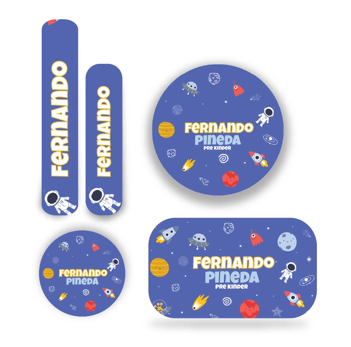 Name tag Niño carro Espacio 3