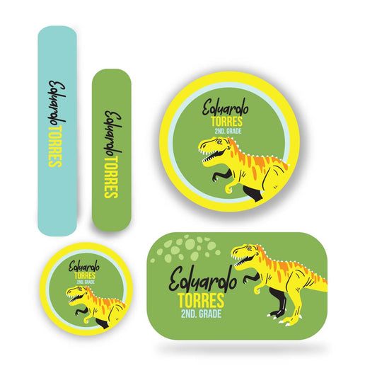 Name tag Niño Dinosaurio 1