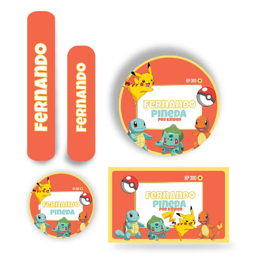 Name tag Niño Pokemon