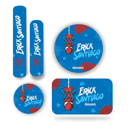 Name tag Niño SuperHeroe 3