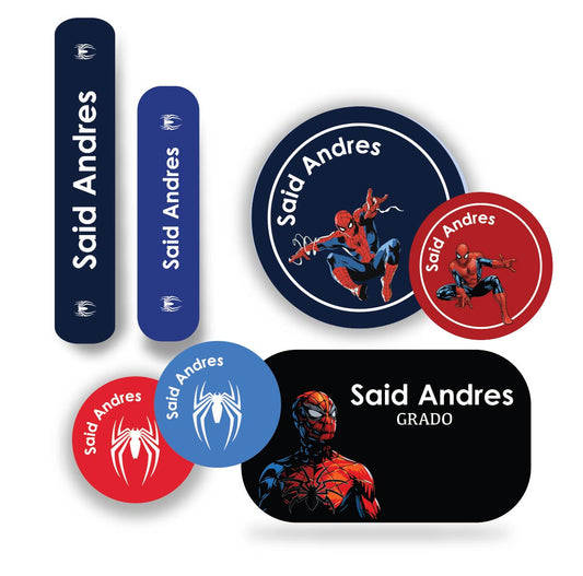 Name tag Niño SuperHeroe 4