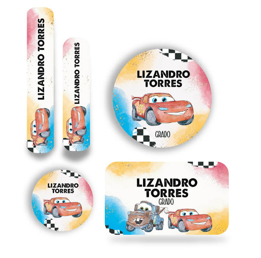 Name tag Niño Cars