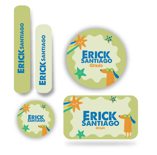 Name tag Niño verde