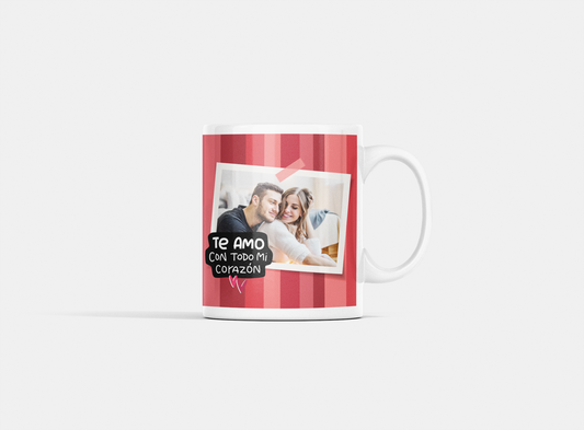 TAZA Te amo con todo mi corazón