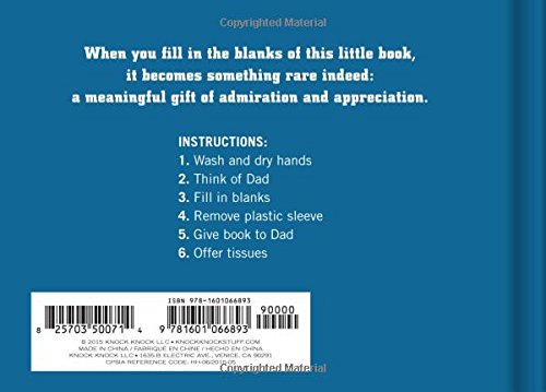 What I love about Daddy Mini Book