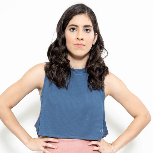 CROP TOP AZUL
