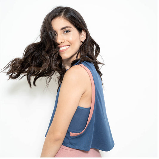 CROP TOP AZUL