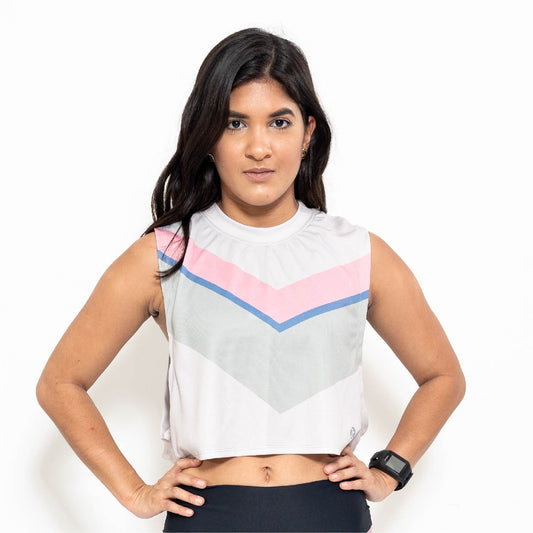 CROP AND LONG TOP BEIGE