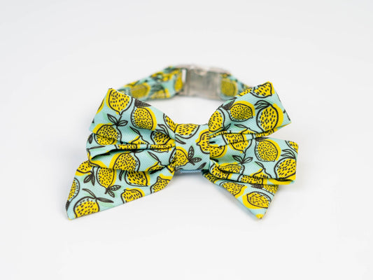Collar FC Limones fondo Azul