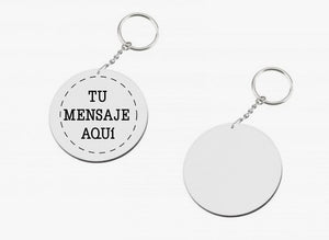 llaveros redondo personalizado