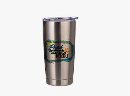 Travel Mug de Acero Gris