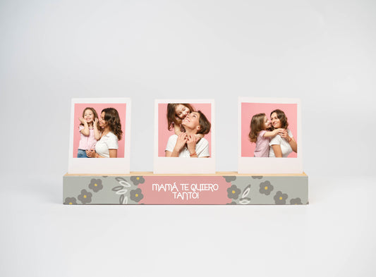 Wood Polaroid Mamá te quiero tanto
