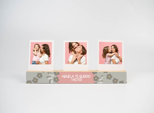 Wood Polaroid Abuela te quiero tanto