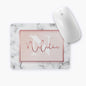 MOUSE PAD MARBLE & ROSE GOLD