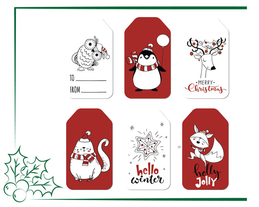 Set Christmas Tags