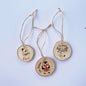 SET 3 WOOD SLICE TAG