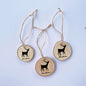 SET 3 WOOD SLICE TAG