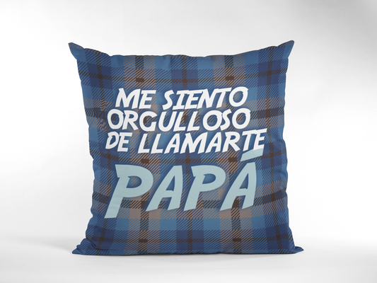 hijo orgulloso cojin mensaje