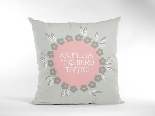 Cojin Abuelita te quiero tanto Mensaje